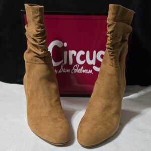 NEW Circus by Sam Edelman Brown Suede Ankle Booties, Size 9M